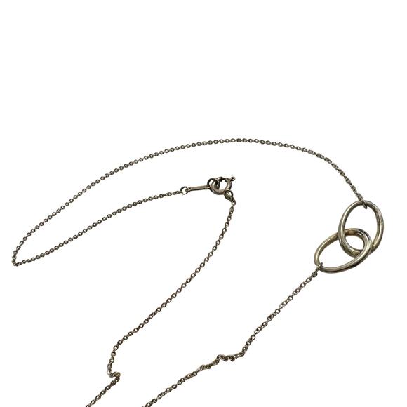 Tiffany and Co. 1837 Elsa Peretti Double Loop Necklace 15" - Picture 13 of 14